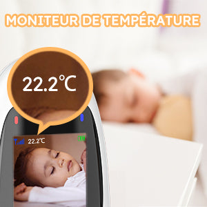 BOIFUN 480P Baby Monitor Camera, Video Baby Phone, Night Vision, VOX, Two-Way Communication, Temperature Sensor, Rechargeable