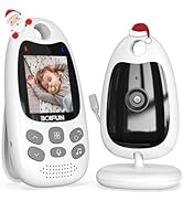 BOIFUN 480P Baby Monitor Camera, Video Baby Phone, Night Vision, VOX, Two-Way Communication, Temperature Sensor, Rechargeable