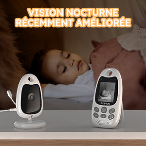 BOIFUN 480P Baby Monitor Camera, Video Baby Phone, Night Vision, VOX, Two-Way Communication, Temperature Sensor, Rechargeable