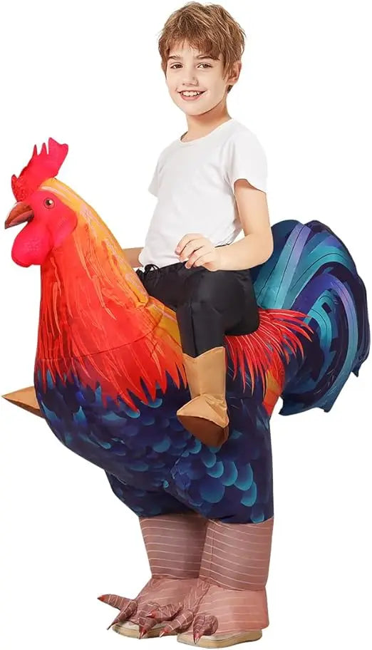 Goosh Inflatable Chicken Costume Rooster Adult Cosplay Suit