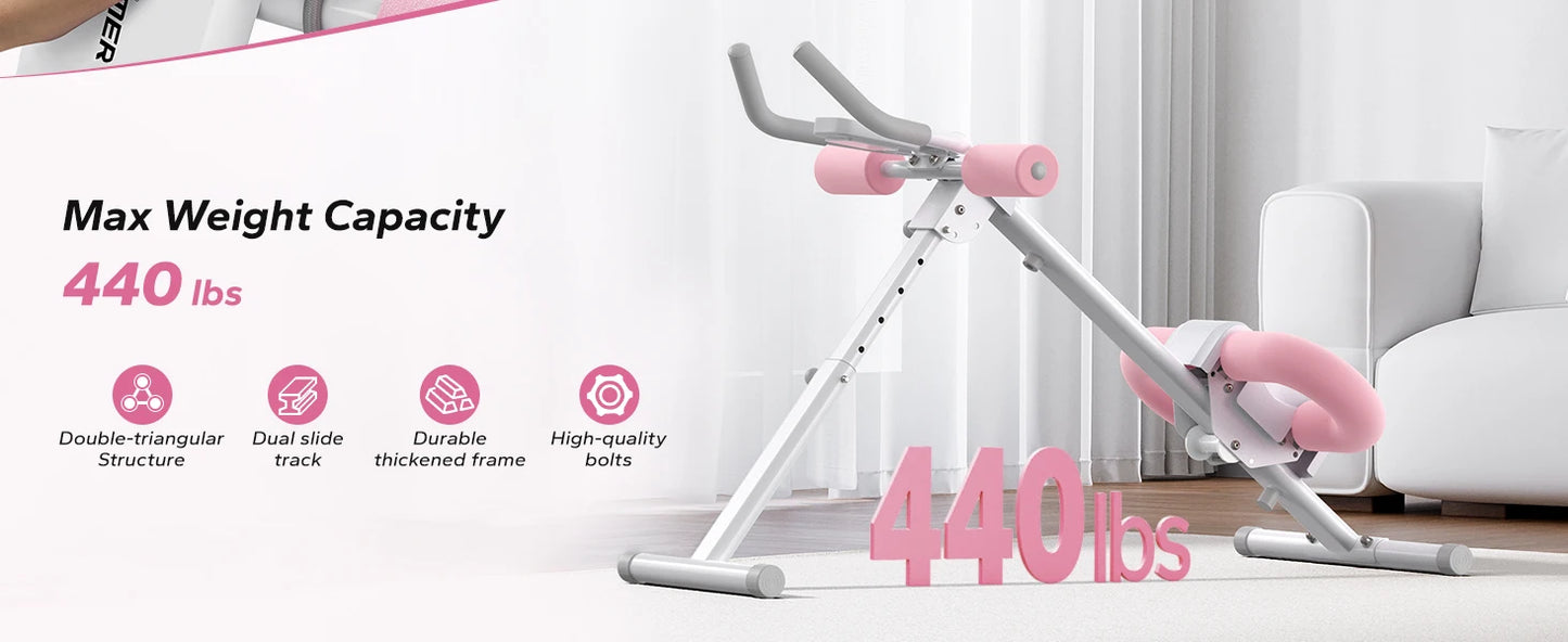 MERACH Adjustable Ab Machine for Effective Core Workouts