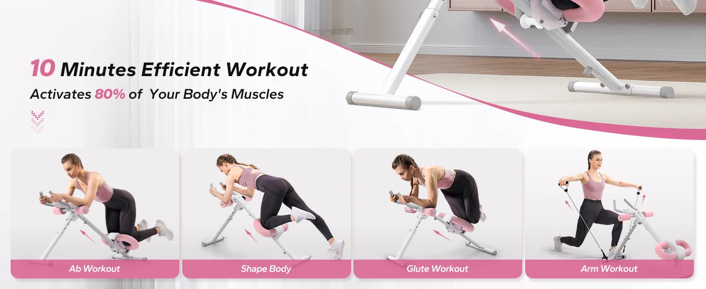 MERACH Adjustable Ab Machine for Effective Core Workouts
