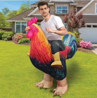 Goosh Inflatable Chicken Costume Rooster Adult Cosplay Suit