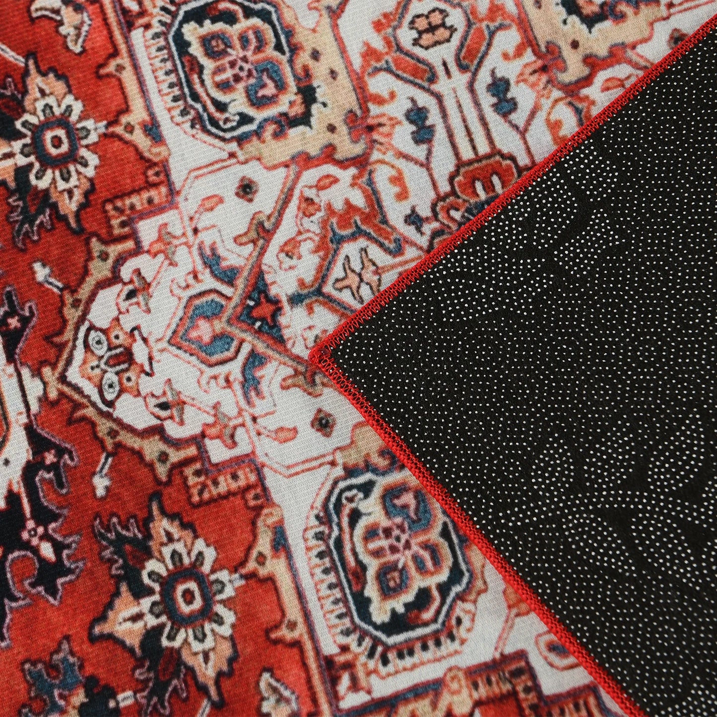 Boho Vintage Washable Non-Slip Soft Accent Bedroom Rug