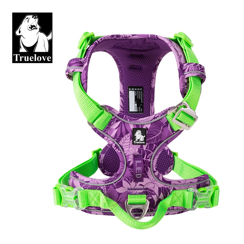 Truelove Premium Reflective Dog Harness in Camouflage Design