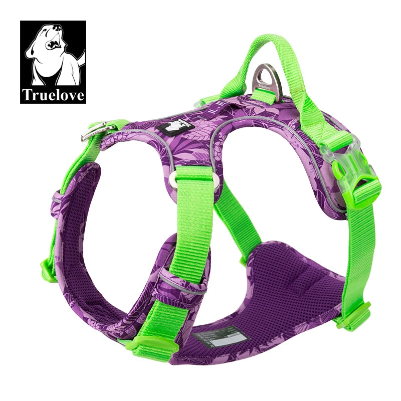 Truelove Premium Reflective Dog Harness in Camouflage Design