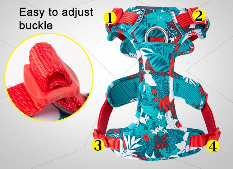 Truelove Premium Reflective Dog Harness in Camouflage Design