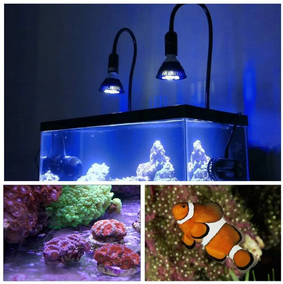 E27 LED Aquarium Light Bulb for Coral Reef and Plants