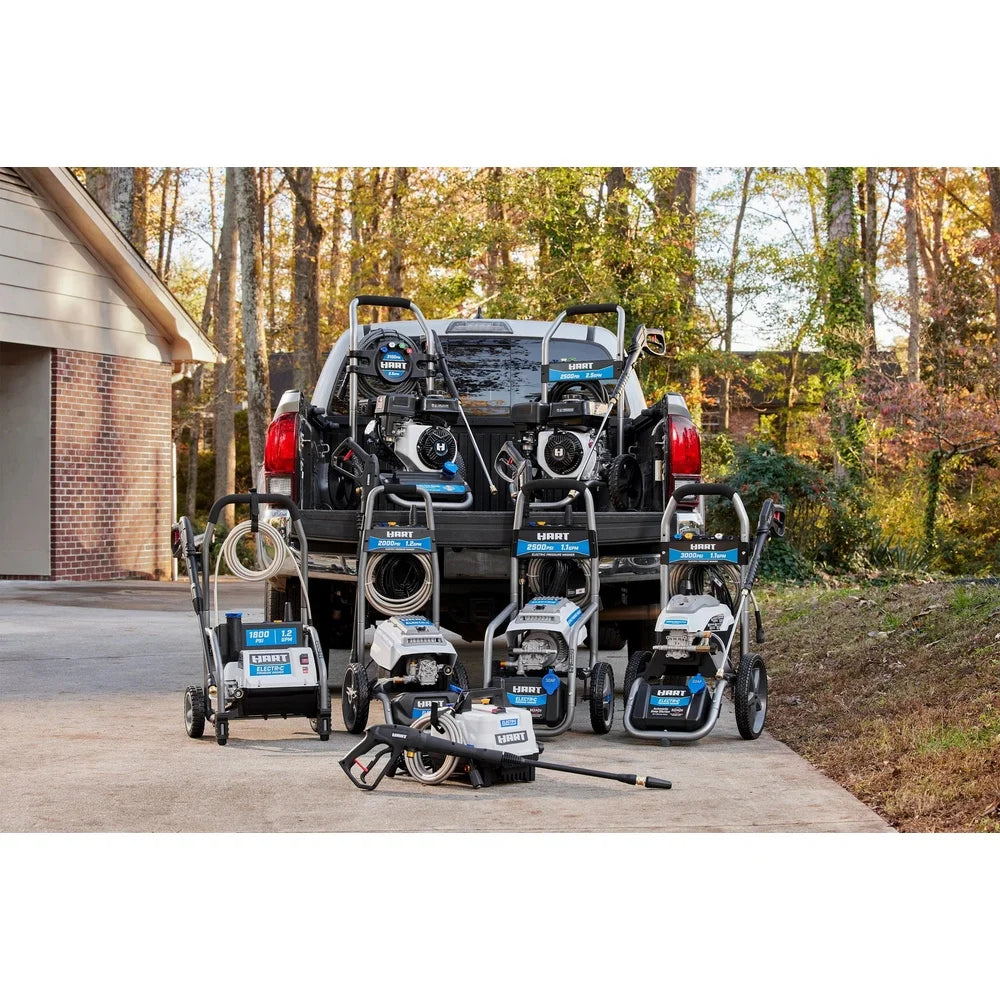 Gas Powered Pressure Washer With Onboard Storage And Nozzles