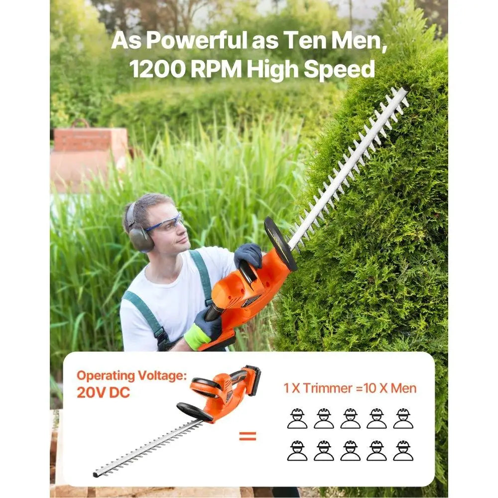 Cordless Electric Hedge Trimmer for Effortless Branch Cutting