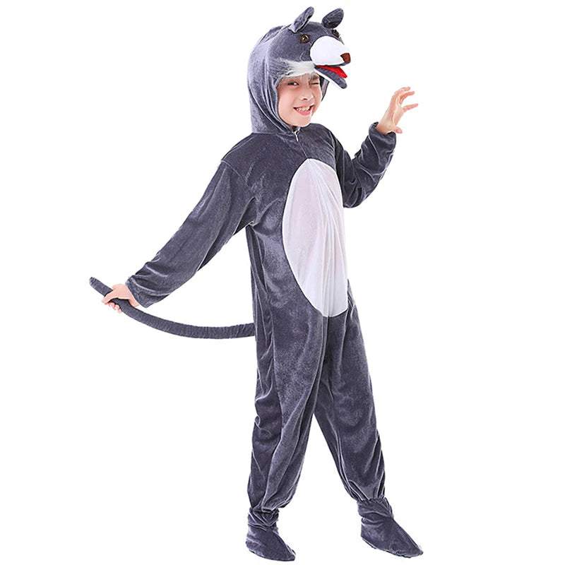 Funny Werewolf Jumpsuit Halloween Costume for Kids and Adults
