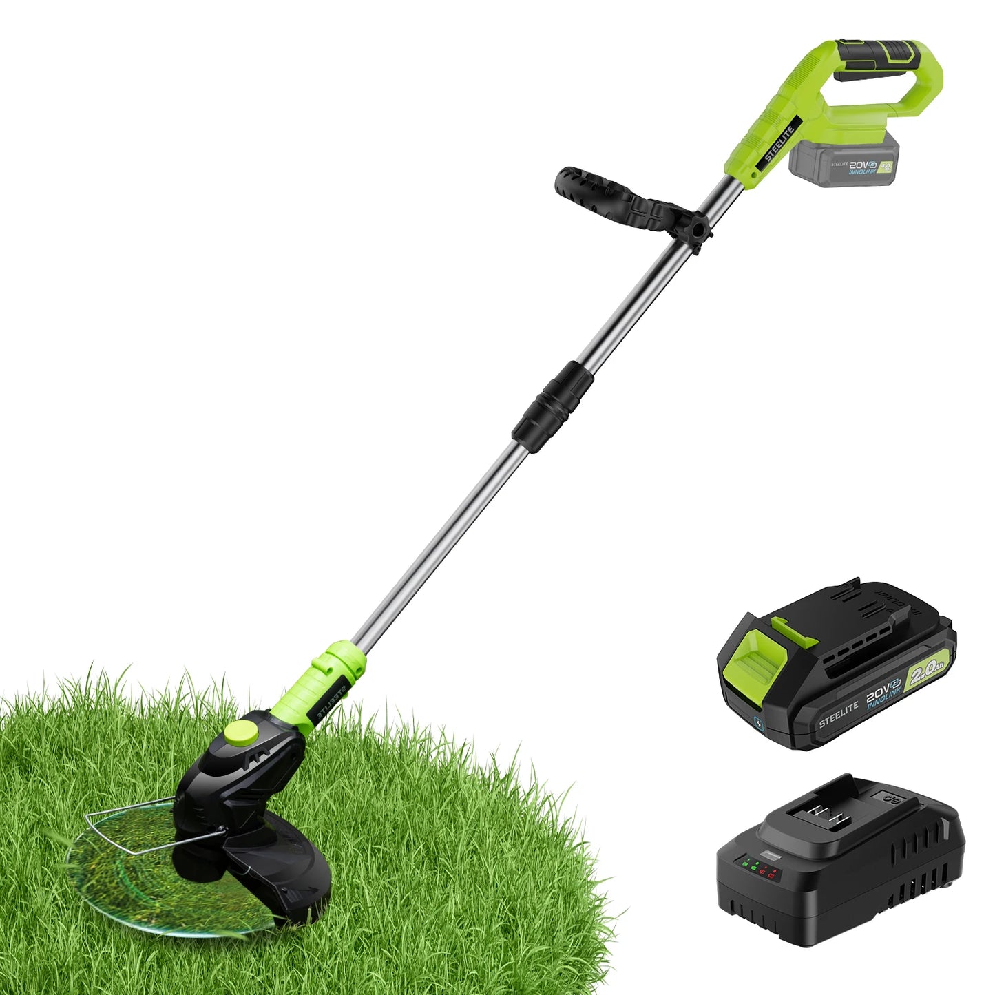 Cordless String Trimmer with Bump Feed and Lightweight Design