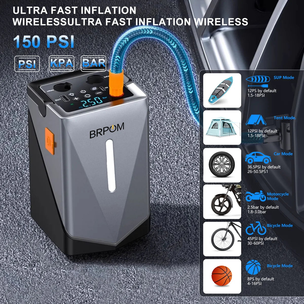 Car Jump Starter With Air Compressor And Power Bank