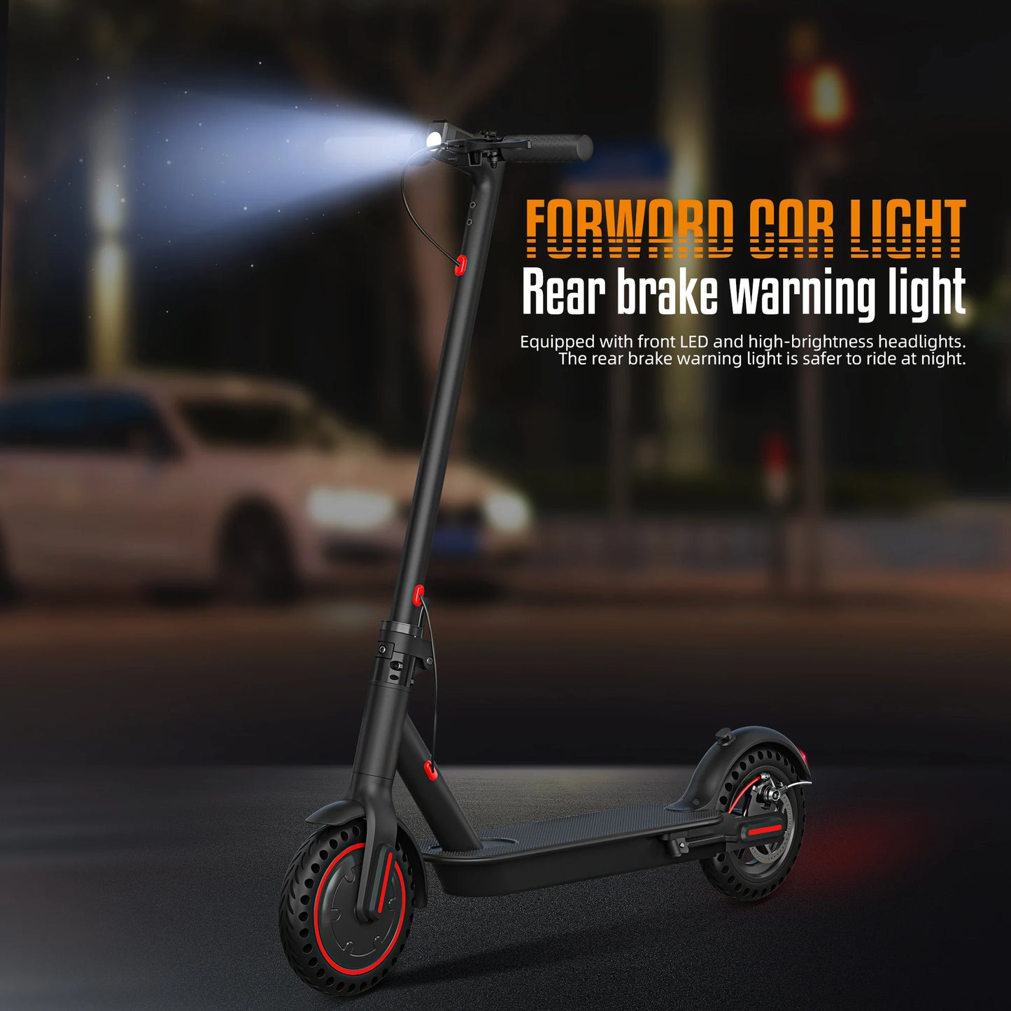 Foldable Electric Scooter with Dual Brake System and APP Support