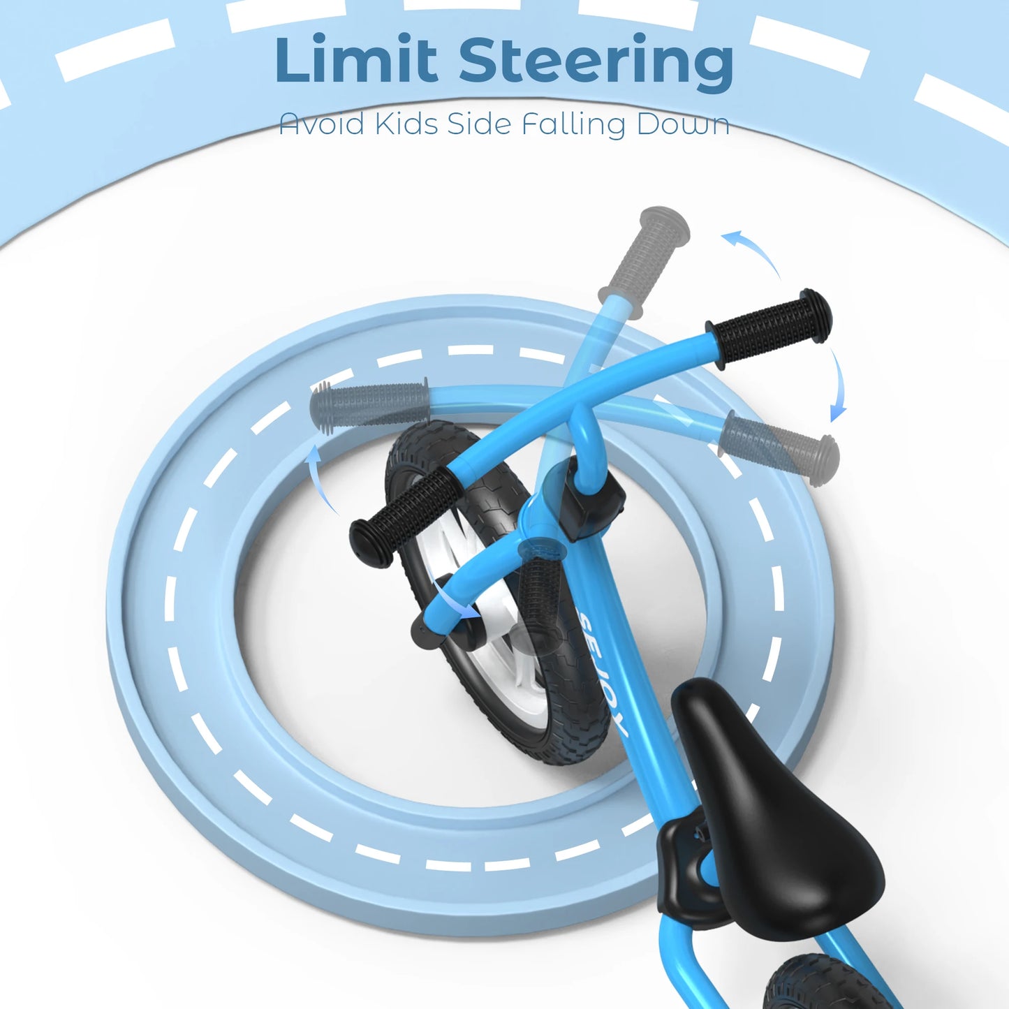 SEJOY Balance Bike for Kids Toddler Training Bicycle Saddle Height Adjustable for Ages 2-6 Years Old Outside Bike Toy Scooter