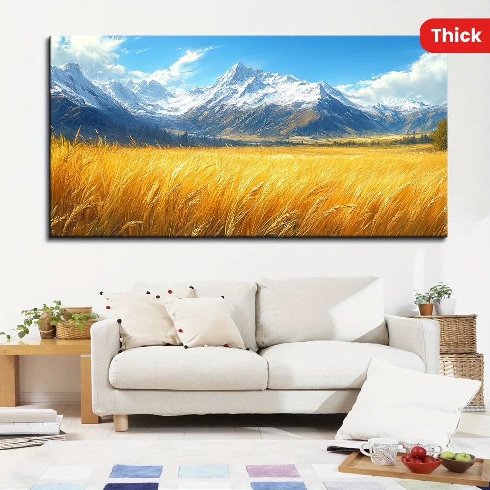 Solid Pine Wood Framed Gallery Wrapped Canvas Mural Wall Art