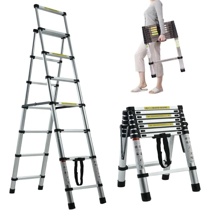 Aluminum A Frame Extension Telescoping Ladder For Home