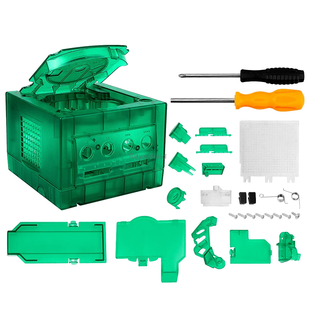 Transparent Replacement Case For Nintendo GameCube Console Housing