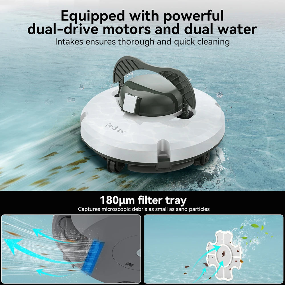 Redkey S100 Robotic Pool Cleaner for Effortless Maintenance