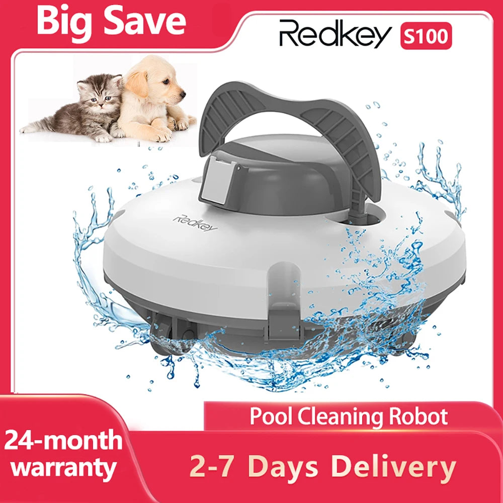 Redkey S100 Robotic Pool Cleaner for Effortless Maintenance