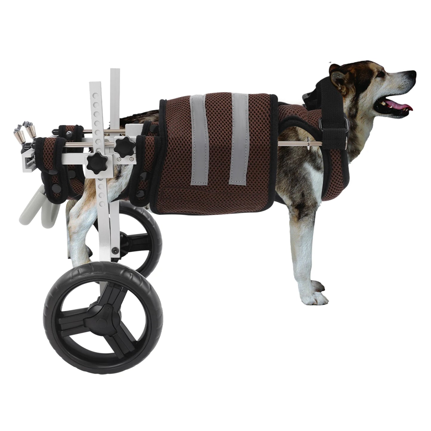 Adjustable Pet Wheelchair For Back Legs Aluminum Frame