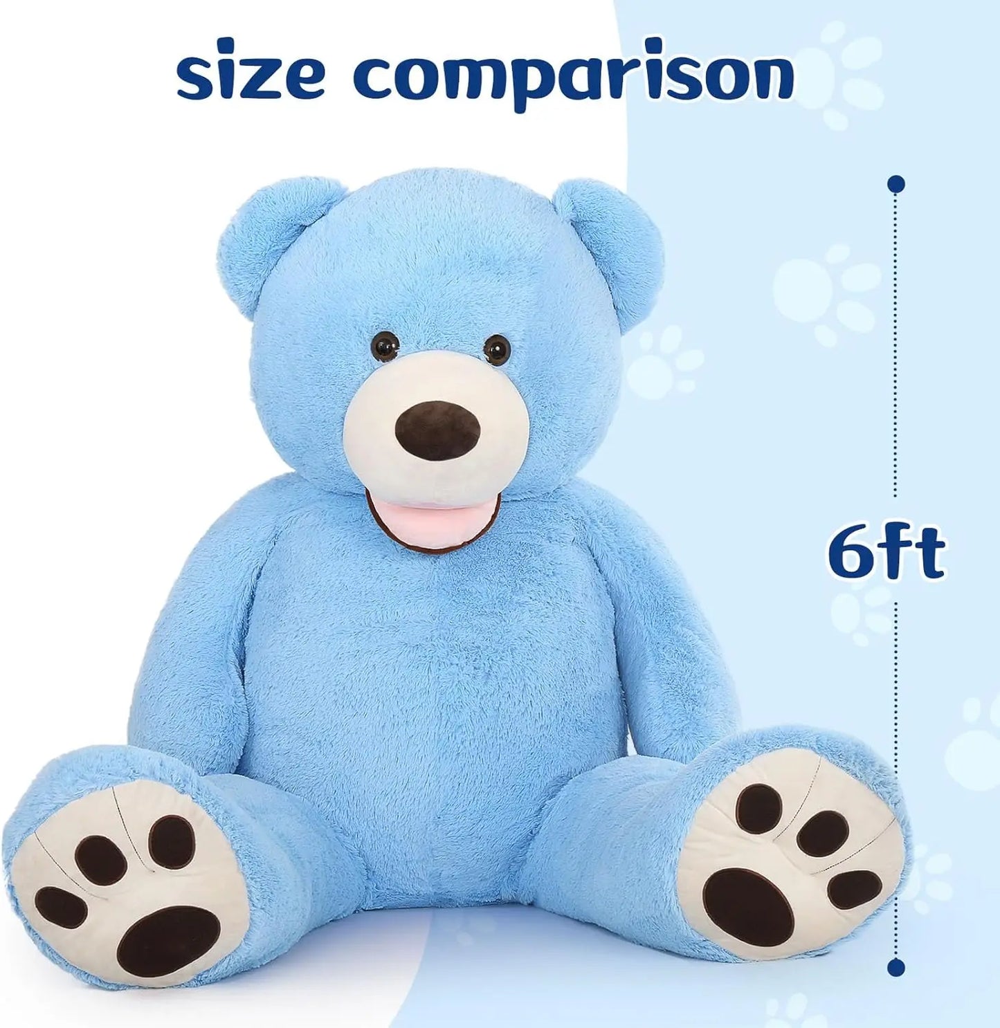 Giant Plush Teddy Bear for Couples and Baby Showers