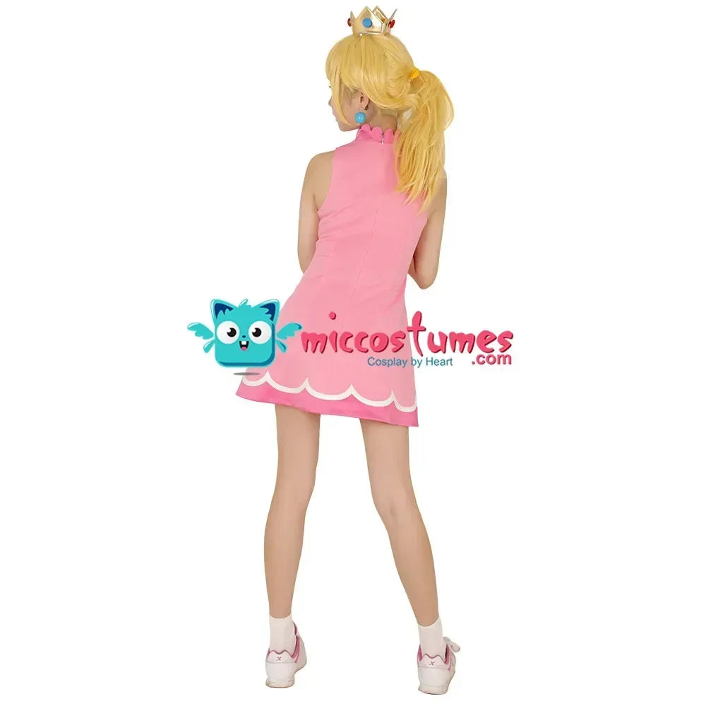 Miccostumes Women's Tennis Peach Dress Princess Cosplay Costume