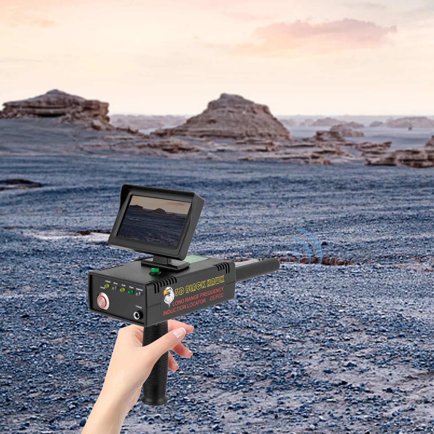 Durable Metal Detector Gold Silver Copper Diamonds With LED