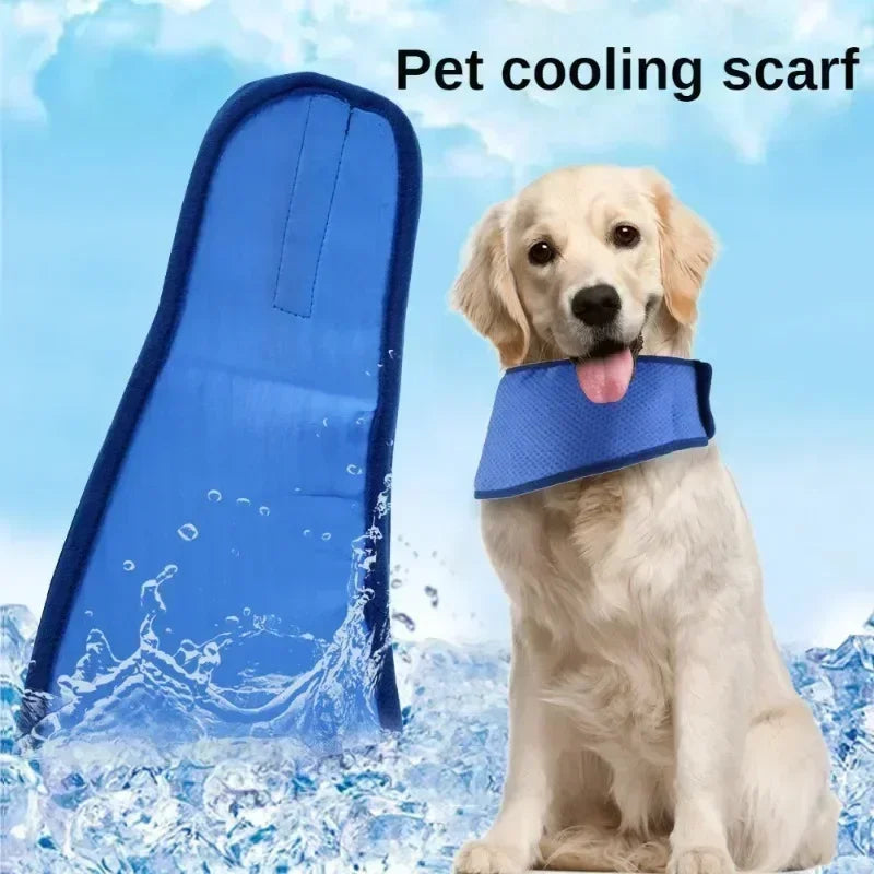 Summer Cooling Dog Collar Bandana for Heat Relief and Comfort