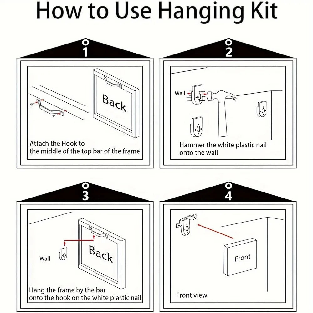 Timeless Dreamlike Art Deco Line Art Pine Frame Decor
