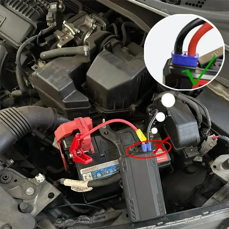 EAFC 2000A Car Jump Start Power Bank 12V Mini Emergency Starter Starter Battery Booster For 6L/4L Car Emergency Starter