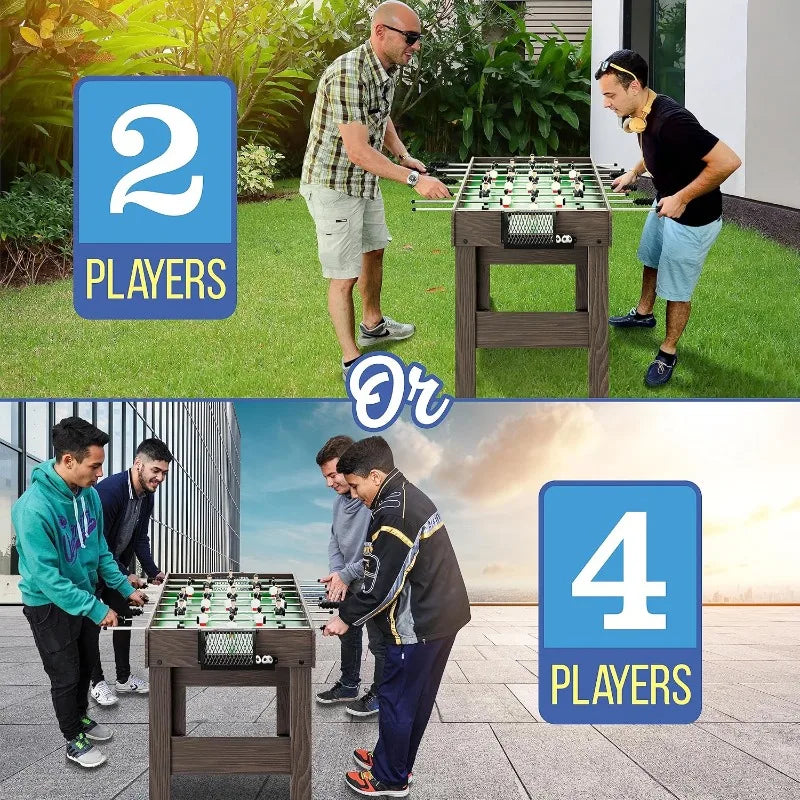 Portable Foosball Table for Family Game Night Fun