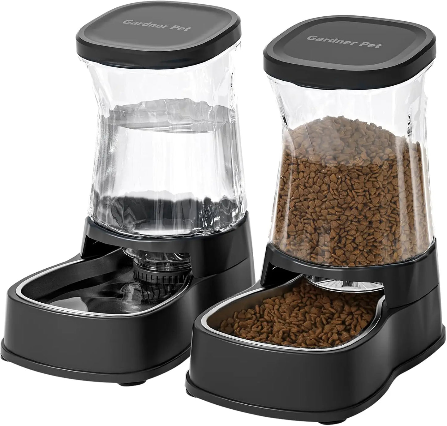 Automatic Pet Water Dispenser With Stainless Steel Bowl Gravity Feeder