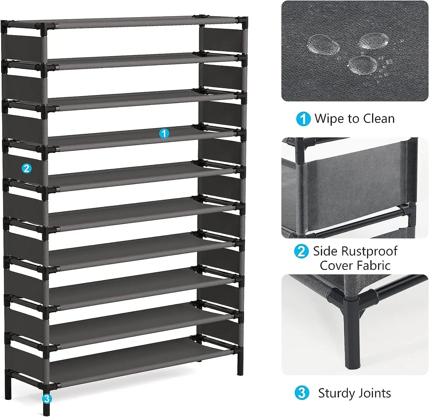 Tribesigns Space Saving Metal Shoe Rack Organizer