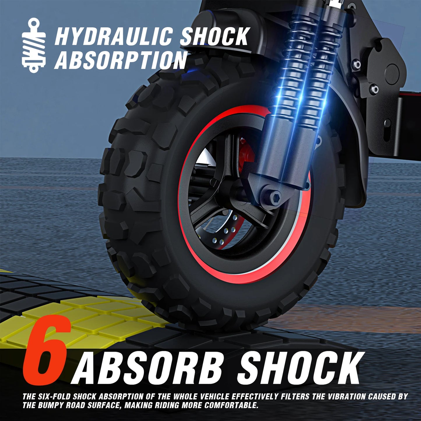Foldable Waterproof Electric Scooter with Off-Road Tires for Adults