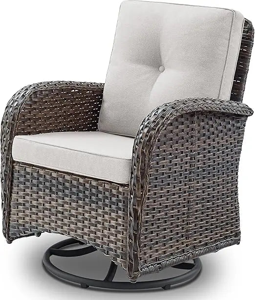 Outdoor Swivel Glider Chair for Patio and Deck Relaxation