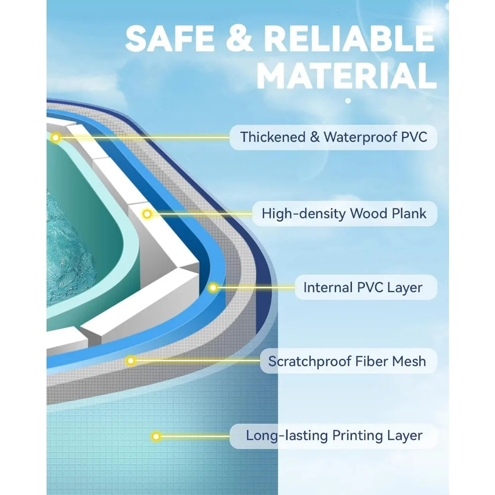 Portable Non-Inflatable Family Swimming Pool for Kids and Adults