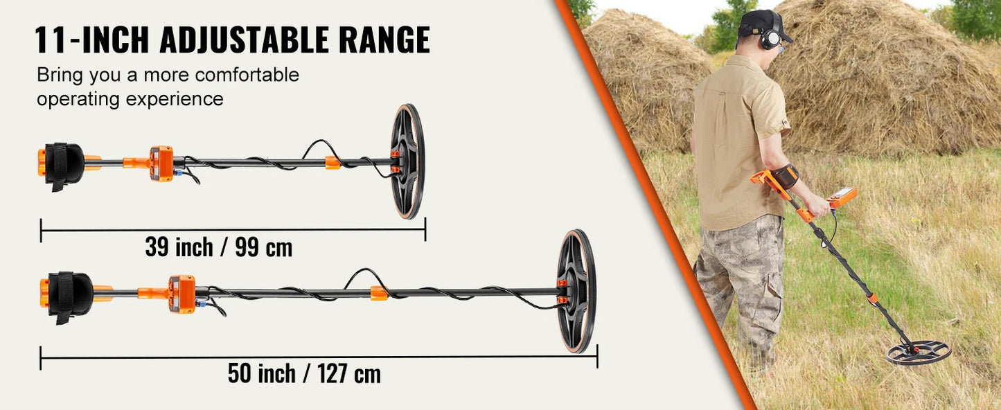 SucceBuy Professional Waterproof Metal Detector for Treasure Hunting