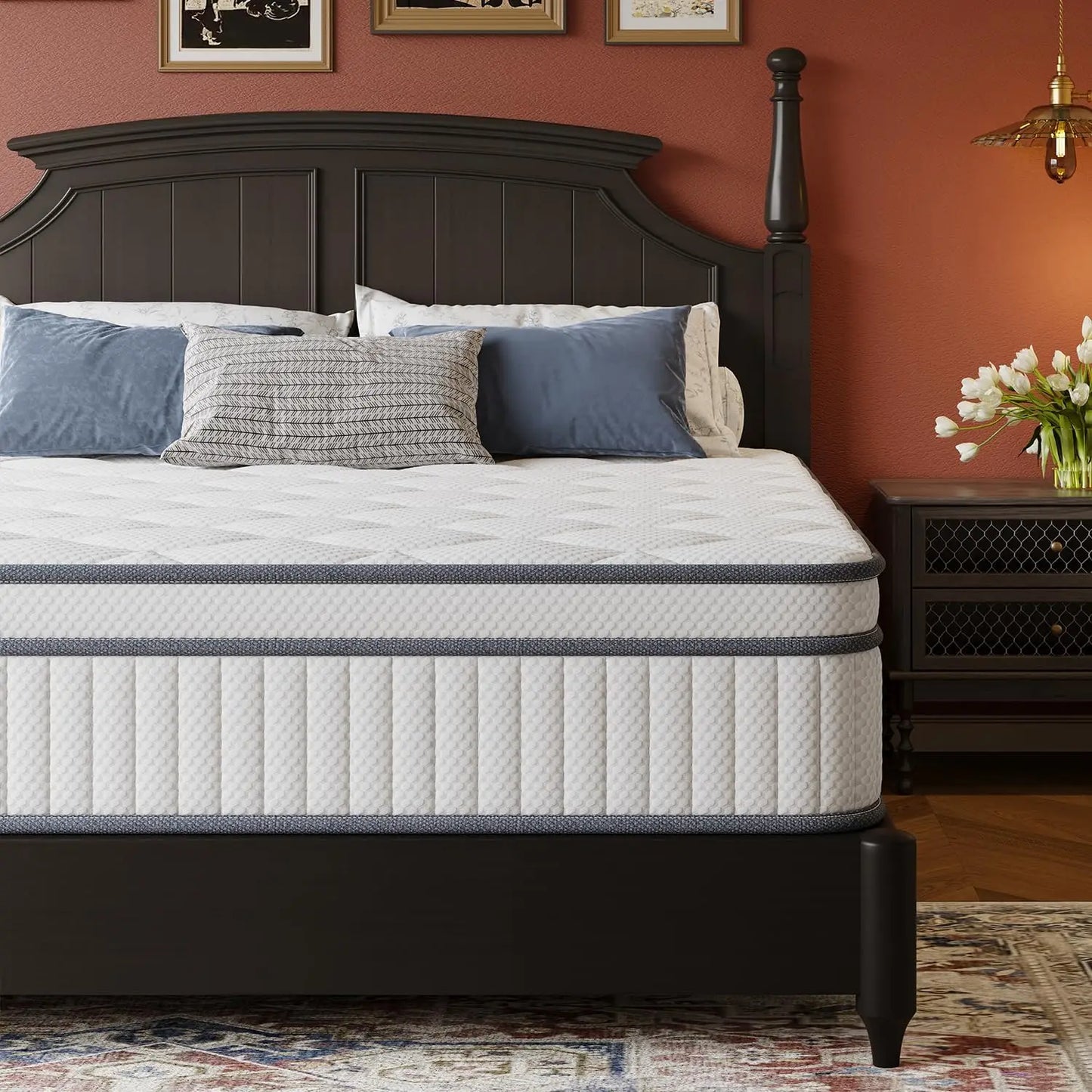 Hybrid Innerspring Mattress Box With Cooling Gel Memory Foam