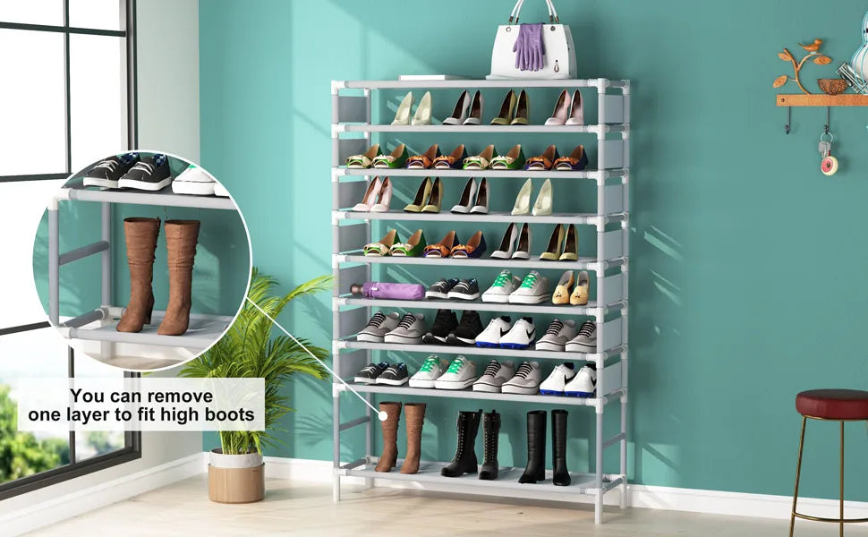 Tribesigns Space Saving Metal Shoe Rack Organizer