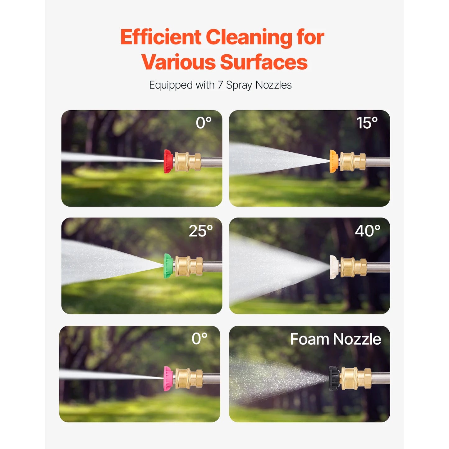 VEVOR Telescoping Pressure Washer Wand for Effortless High-Altitude Cleaning
