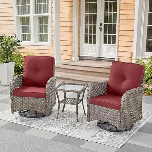 Outdoor Swivel Glider Chair for Patio and Deck Relaxation