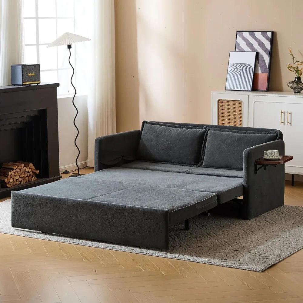 XCT4 Convertible Sofa Bed with Tray Table and Charging Ports
