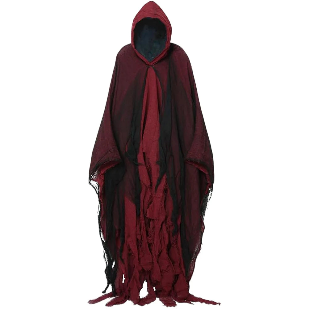 Halloween Ghost Cape Costume for Gothic Horror Cosplay