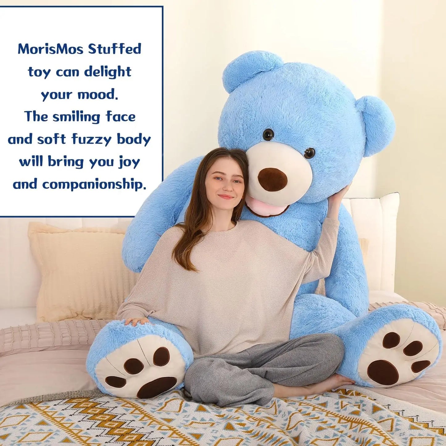 Giant Plush Teddy Bear for Couples and Baby Showers