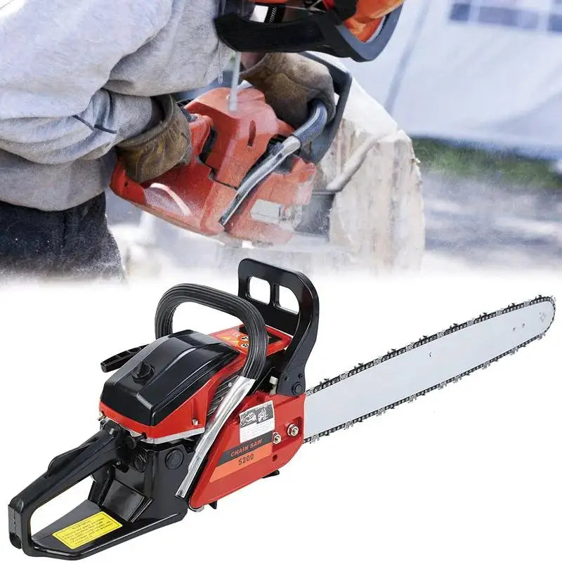 Gas Powered Chainsaw for Effortless Outdoor Cutting Tasks