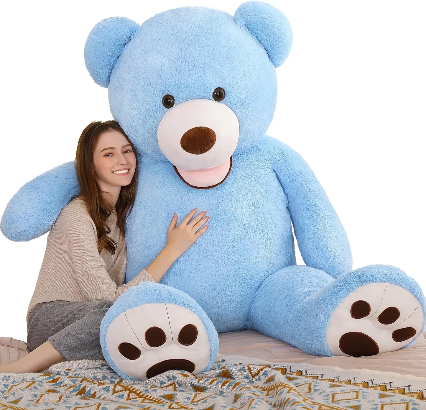 Giant Plush Teddy Bear for Couples and Baby Showers