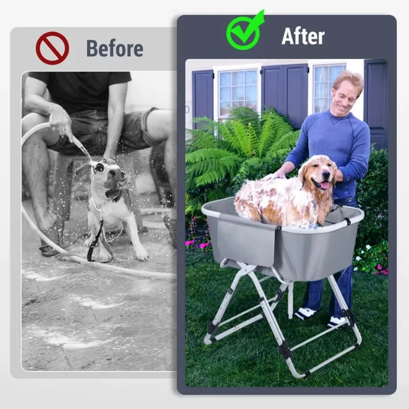 Elevated Grooming Bath Tub For Medium And Large Dogs