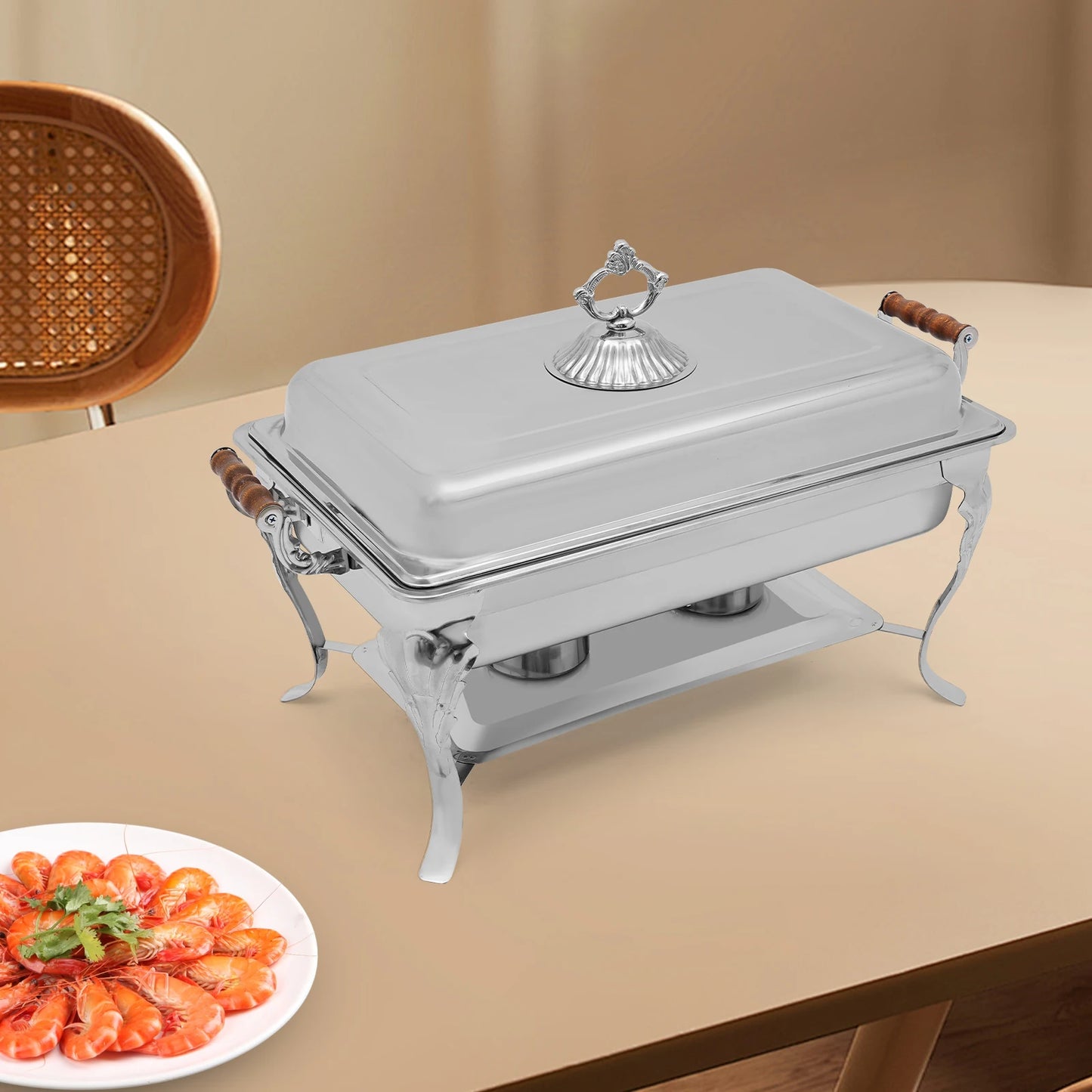 Stainless Steel Chafing Dish Buffet Set for Events and Parties