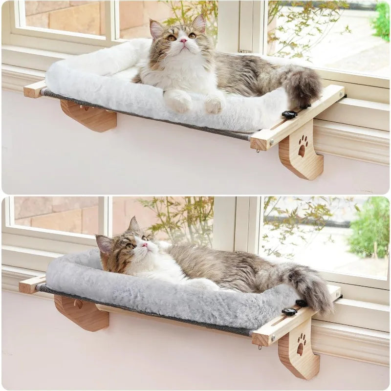 Cat Window Sill Perch Hammock With Cushion Bed Frame